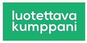 Luotettava kumppani -logo